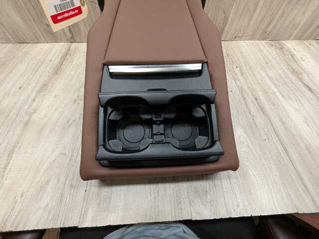 *15-18 OEM BMW F86 X6M REAR Seat Center Armrest Headrest Cup Holder ARAGONBRAUN