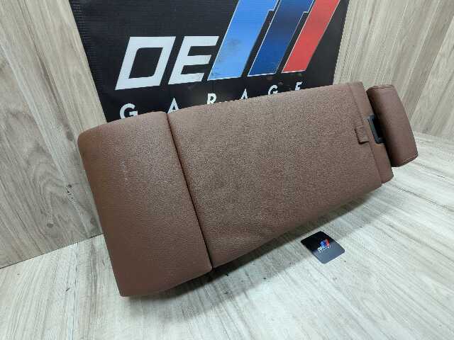 *15-18 OEM BMW F86 X6M REAR Seat Center Armrest Headrest Cup Holder ARAGONBRAUN