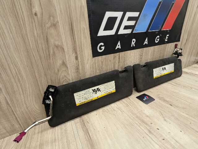 15-19 OEM BMW F16 F86 X6 X6M Left Right Leather ALCANTARA Interior Sun Visor SET