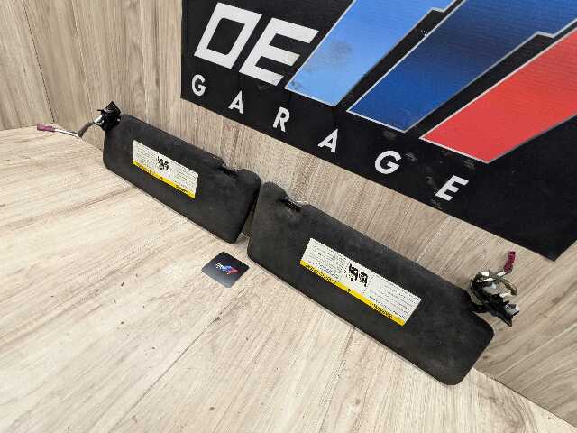 15-19 OEM BMW F16 F86 X6 X6M Left Right Leather ALCANTARA Interior Sun Visor SET