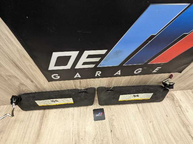 15-19 OEM BMW F16 F86 X6 X6M Left Right Leather ALCANTARA Interior Sun Visor SET