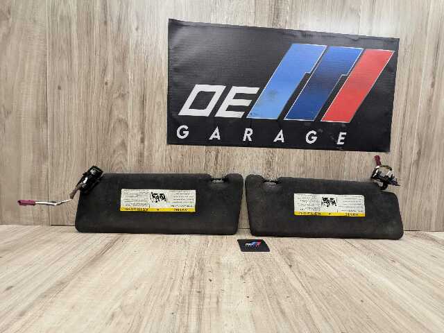 15-19 OEM BMW F16 F86 X6 X6M Left Right Leather ALCANTARA Interior Sun Visor SET