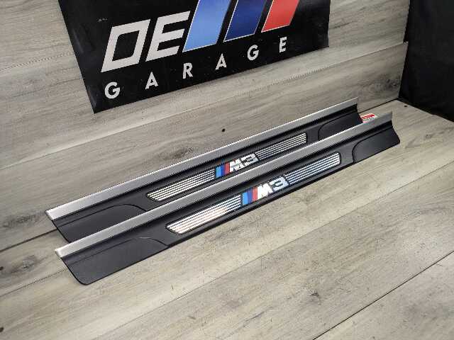 *01-06 OEM BMW E46 M3 Convertible Coupe Left Right Door Sills Cover Trim Pair