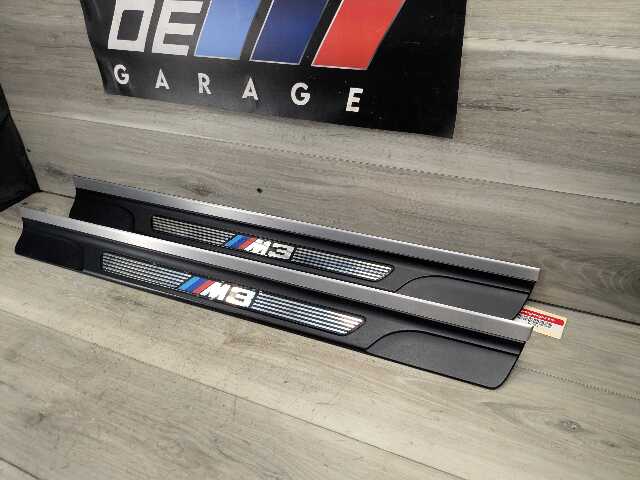 *01-06 OEM BMW E46 M3 Convertible Coupe Left Right Door Sills Cover Trim Pair