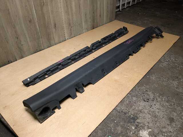 *14-18 OEM BMW F15 X5 Left Driver Side Skirt Rocker Panel Molding w/ Bracket