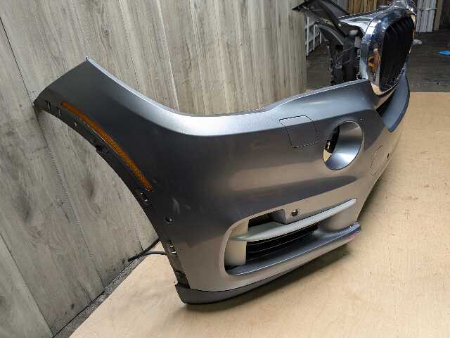 *14-18 OEM BMW F15 X5 BASE Front Bumper Cover w/ Upper Lower Grilles Gray A52