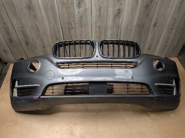 *14-18 OEM BMW F15 X5 BASE Front Bumper Cover w/ Upper Lower Grilles Gray A52