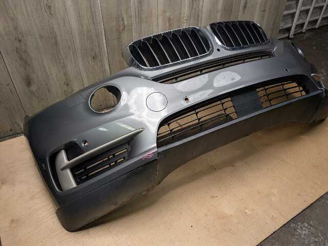 *14-18 OEM BMW F15 X5 BASE Front Bumper Cover w/ Upper Lower Grilles Gray A52