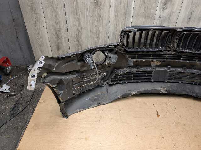 *14-18 OEM BMW F15 X5 BASE Front Bumper Cover w/ Upper Lower Grilles Gray A52