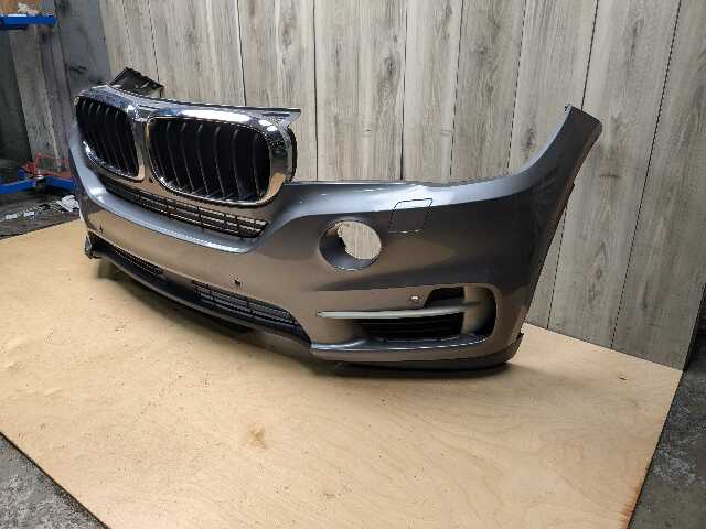 *14-18 OEM BMW F15 X5 BASE Front Bumper Cover w/ Upper Lower Grilles Gray A52