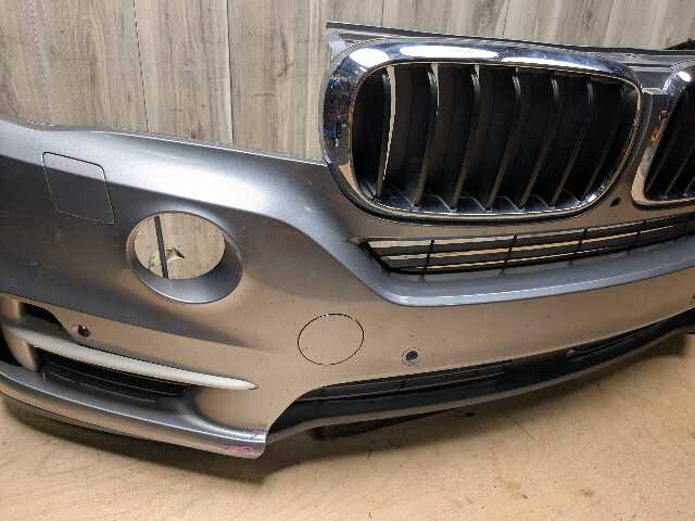*14-18 OEM BMW F15 X5 BASE Front Bumper Cover w/ Upper Lower Grilles Gray A52