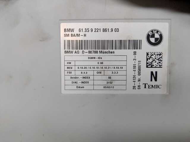 11-13 OEM BMW E88 E90 E92 135 328 335 Front Electric Seat Memory Control Module