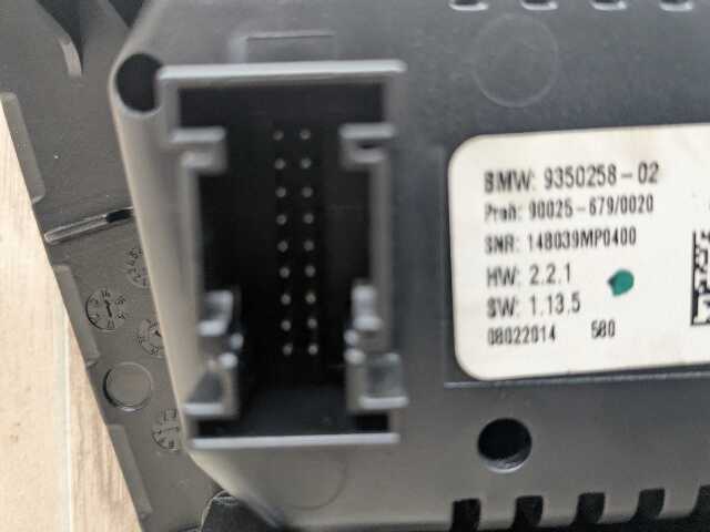 **OEM BMW F15 F16 F85 X5 X6 AC Climate Heater Control Panel Radio Media Switch