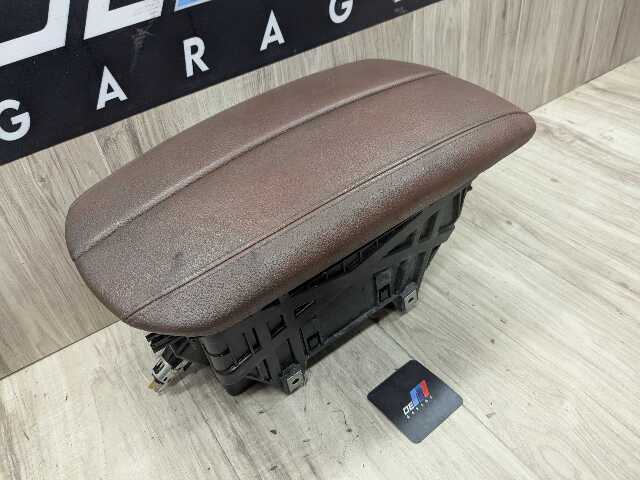 14-19 OEM BMW F15 F16 X5 X6 Front Center Console Arm Rest Leather TERRA