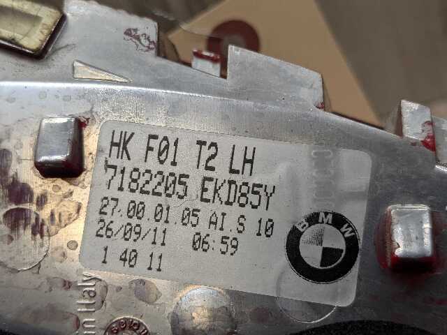 09-12 OEM BMW F01 F02 740 750 760 LED Rear Left Driver Inner Trunk Tail Light