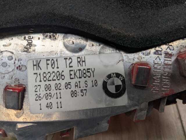 09-12 OEM BMW F01 F02 740 750 LED Rear Right Passenger Inner Trunk Tail Light