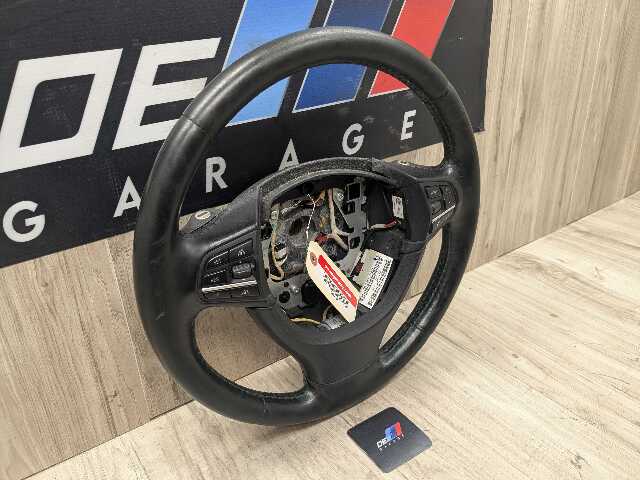 *11-15 OEM BMW F01 F02 Alpina B7 B7L Leather Steering Wheel Heated Black