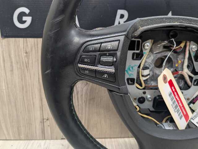 *11-15 OEM BMW F01 F02 Alpina B7 B7L Leather Steering Wheel Heated Black