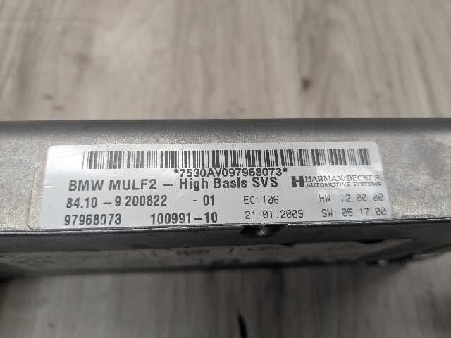 06-13 OEM BMW E70 E90 E92 E93 X5 High Basis SVS MULF2 Becker Bluetooth Module