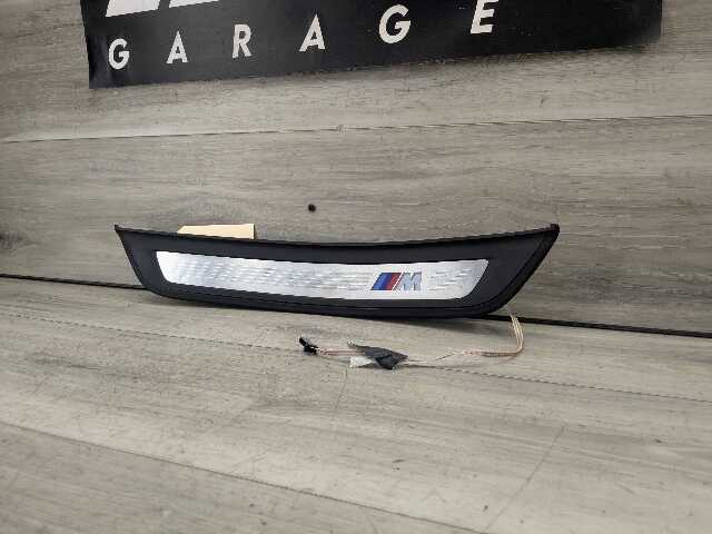 17-20 OEM BMW G30 Rear Left Driver Illuminated Door Sill Plate Molding M Trim