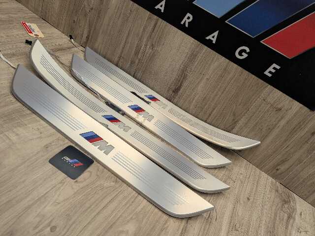 *16-19 OEM BMW G11 G12 OEM Door Sills M Trim Illuminated Entry Panels Kit SET