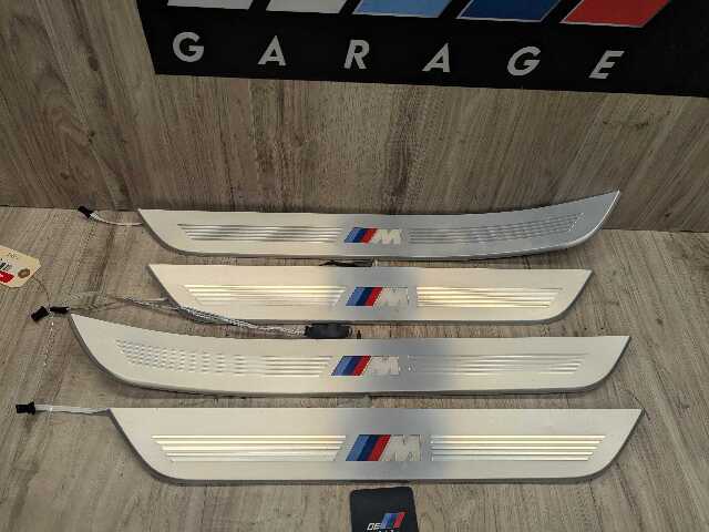 *16-19 OEM BMW G11 G12 OEM Door Sills M Trim Illuminated Entry Panels Kit SET