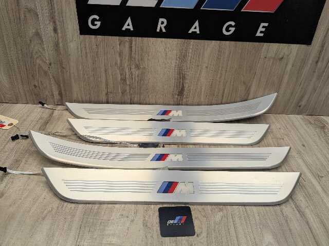 *16-19 OEM BMW G11 G12 OEM Door Sills M Trim Illuminated Entry Panels Kit SET