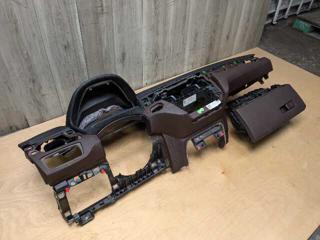 16-19 OEM BMW F48 X1 28i 28iX Dashboard Cover Trim Dash Panel BLACK/BROWN