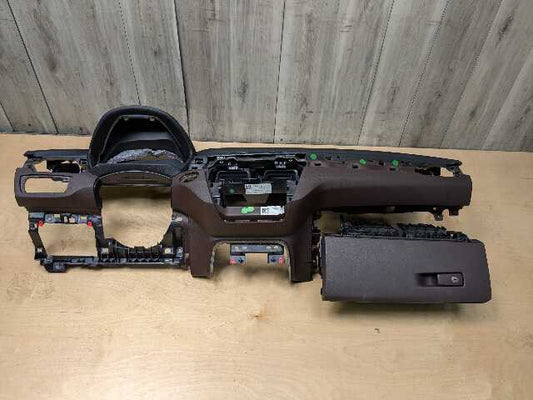 16-19 OEM BMW F48 X1 28i 28iX Dashboard Cover Trim Dash Panel BLACK/BROWN