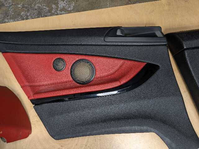 OEM BMW F32 428 430 435 440 Front Rear Left Right Interior Seat Panel RED Heated