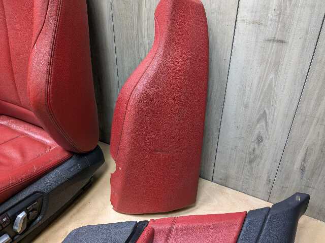 OEM BMW F32 428 430 435 440 Front Rear Left Right Interior Seat Panel RED Heated