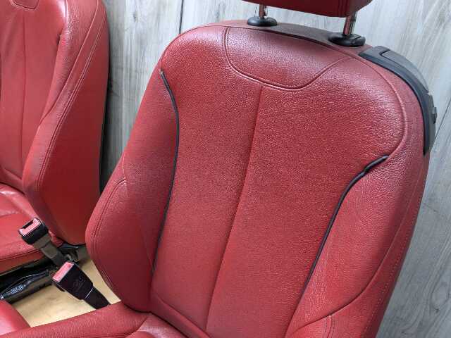 OEM BMW F32 428 430 435 440 Front Rear Left Right Interior Seat Panel RED Heated