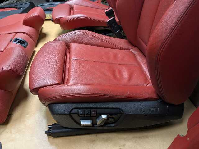OEM BMW F32 428 430 435 440 Front Rear Left Right Interior Seat Panel RED Heated