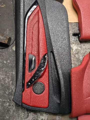 OEM BMW F32 428 430 435 440 Front Rear Left Right Interior Seat Panel RED Heated