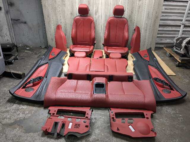 OEM BMW F32 428 430 435 440 Front Rear Left Right Interior Seat Panel RED Heated