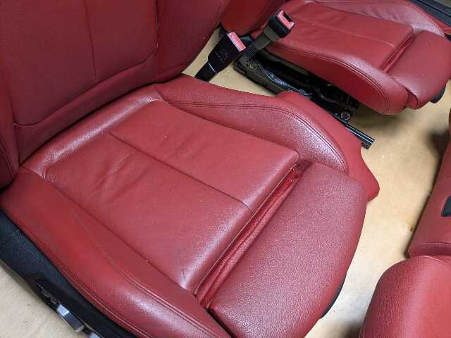 OEM BMW F32 428 430 435 440 Front Rear Left Right Interior Seat Panel RED Heated