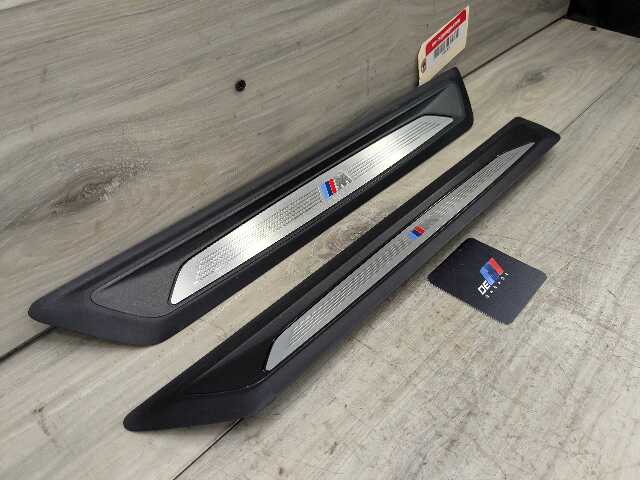 OEM BMW F30 F36 335 440 Front Door Sill Cover Trim Entrance Sill Kick Plates SET
