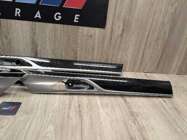OEM BMW G11 G12 740 750 Front Rear Left Right Door Panel Card Wood Trims SET (4)