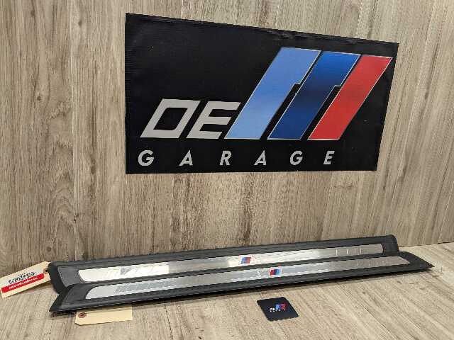 21-25 OEM BMW G22 G42 M SPORT Front Left Right Door Sill Plate Molding Trim PAIR