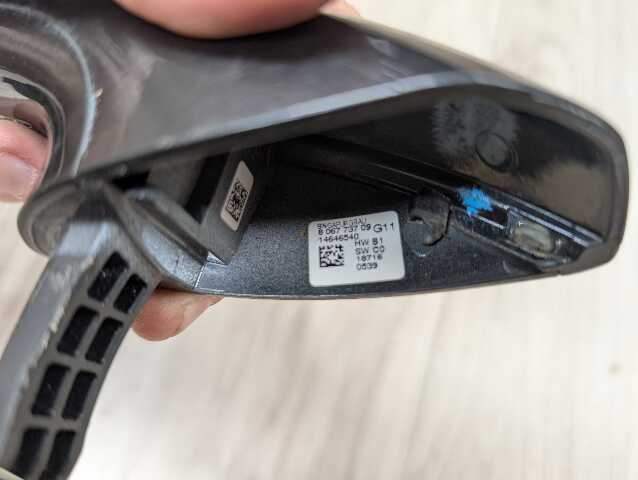 16-19 OEM BMW G12 740 750 M760 REAR Left Driver Door Handle COMFORT ACCESS Gray