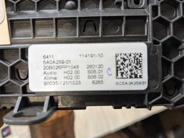 16-22 OEM BMW G11 G12 740 750 M760 AC Climate Panel Radio Control Switch CERAMIC