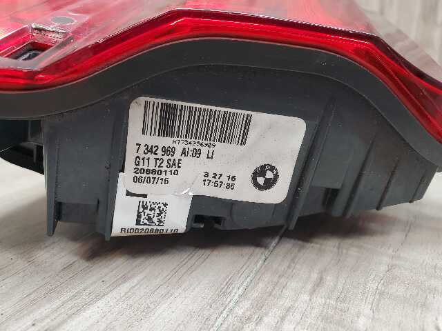*16-19 OEM BMW G11 G12 740 750 M760 Rear Left Driver Inner Trunk LED Tail Light
