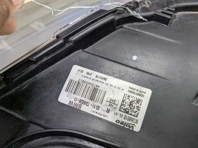 16-22 OEM BMW F48 X1 28i 28iX Right Passenger Side Halogen Headlight COMPLETE