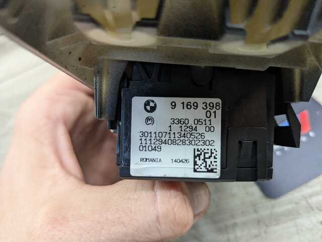 08-11 OEM BMW E82 E88 E90 E91 Headlight Switch Control Panel Light Module BLACK