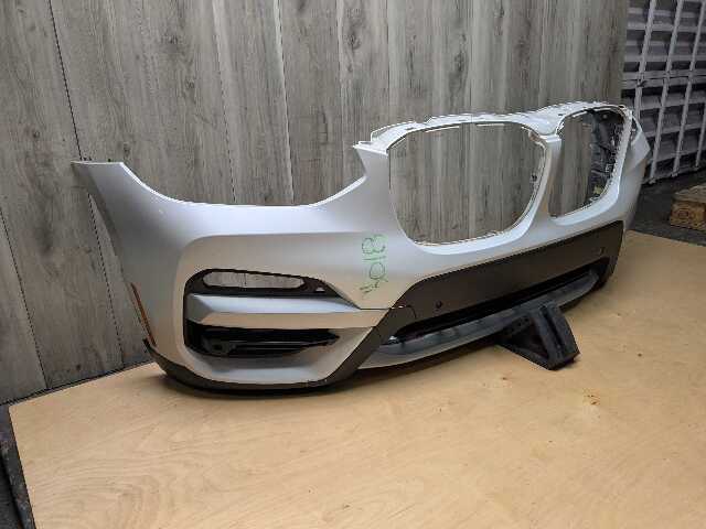 *18-21 OEM BMW G01 X3 30 BASIS Front Bumper Cover w/ Lower Grilles White A96