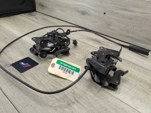 OEM BMW F02 F06 F10 F12 F13 M5 M6 Hood Left Right Hood Lock Latch w/ Cable SET