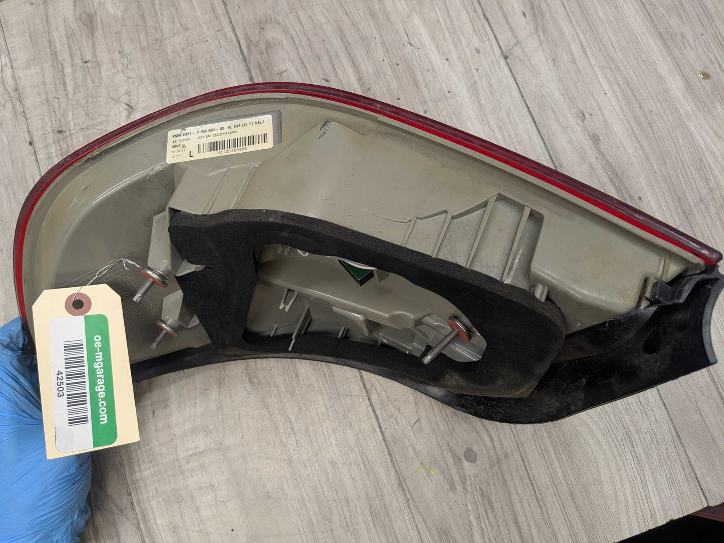 11-13 BMW OEM E93 328 335 M3 LCI Convertible Rear Left Driver Outer Tail Light