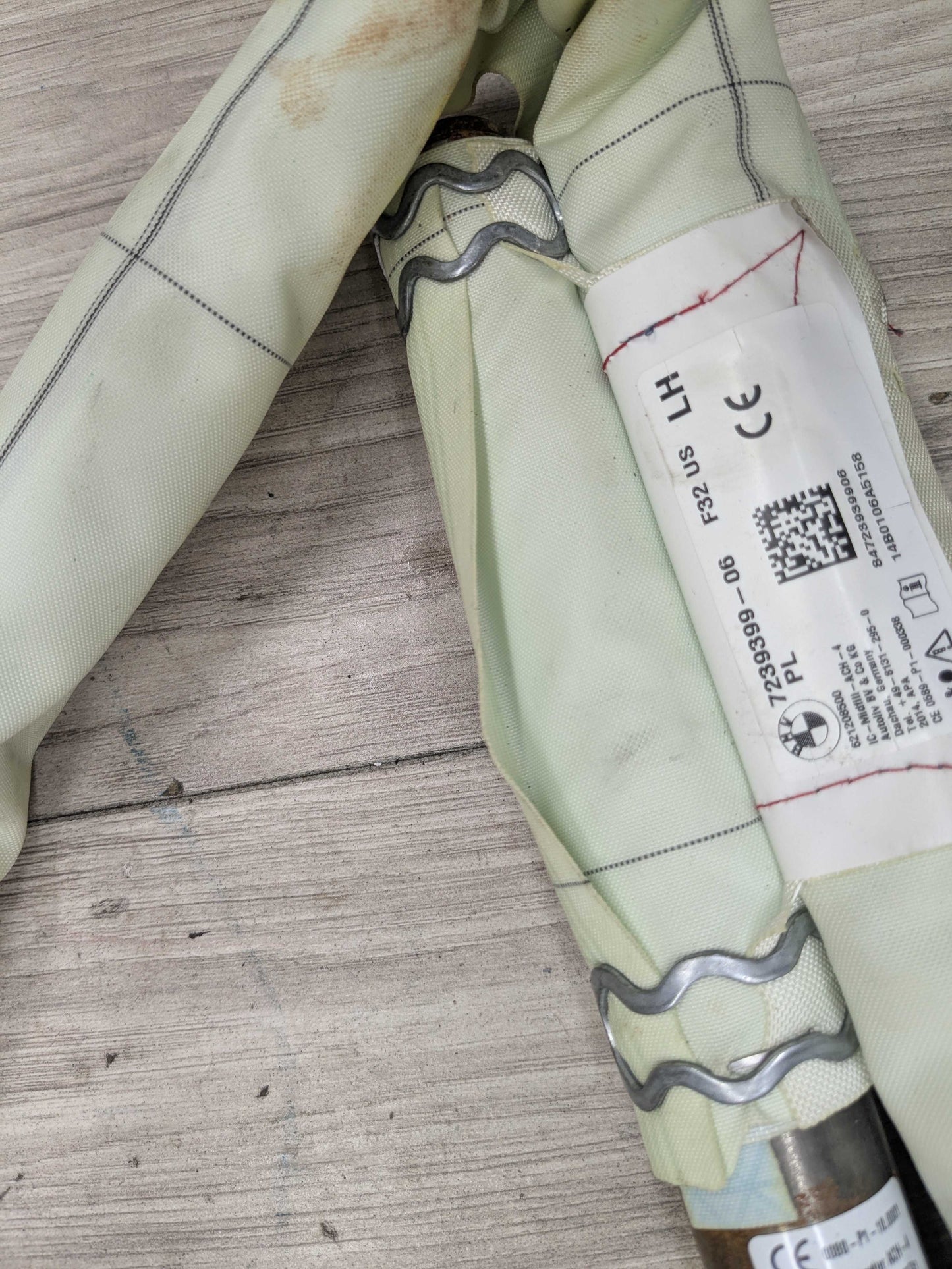 14-20 OEM BMW F32 F82 M4 Coupe Left Driver Top Roof Head Air Bag Airbag Curtain
