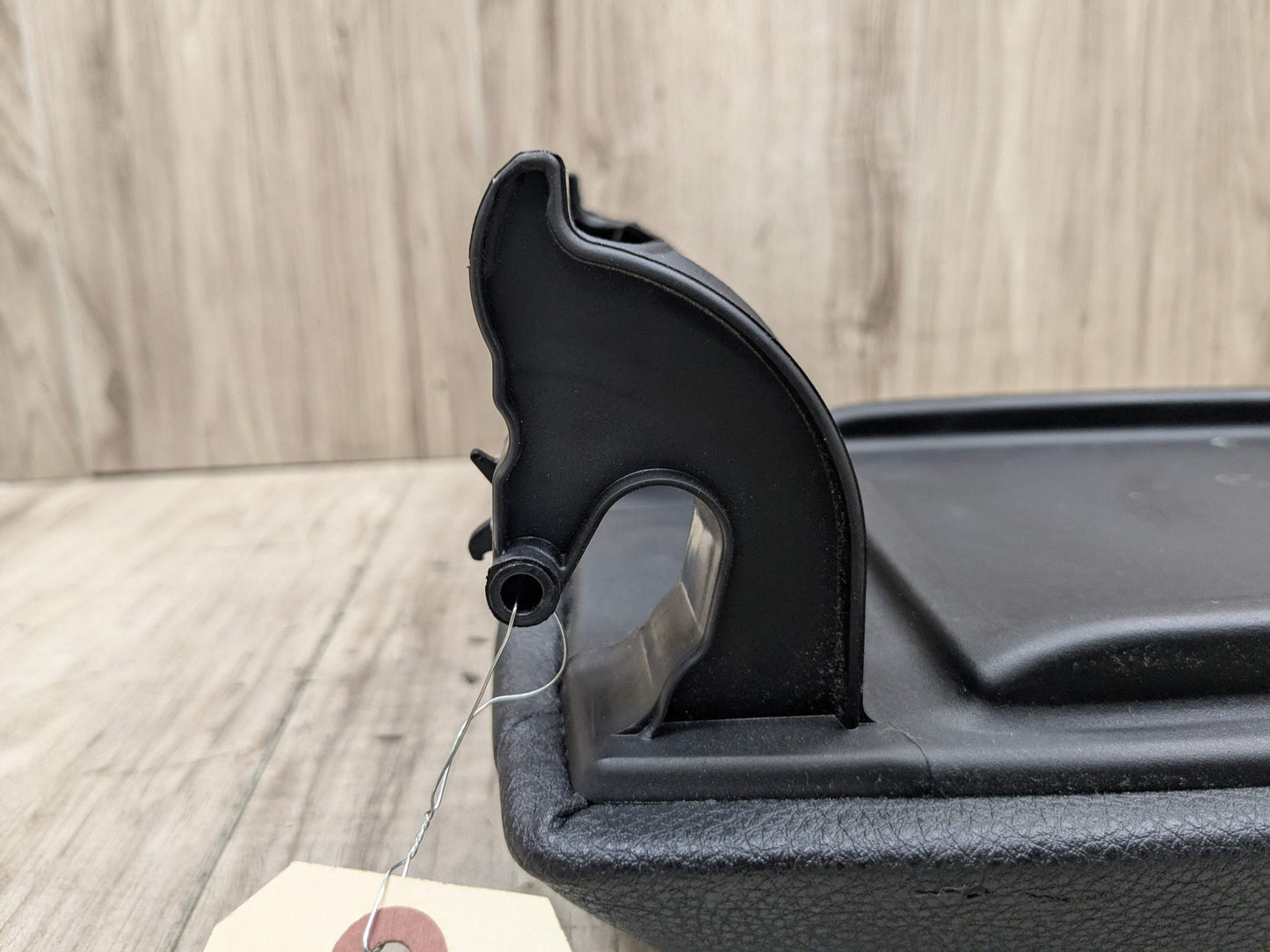 OEM BMW E90 E92 E93 328 335 Center Console Armrest Tray BLACK Leather Dakota