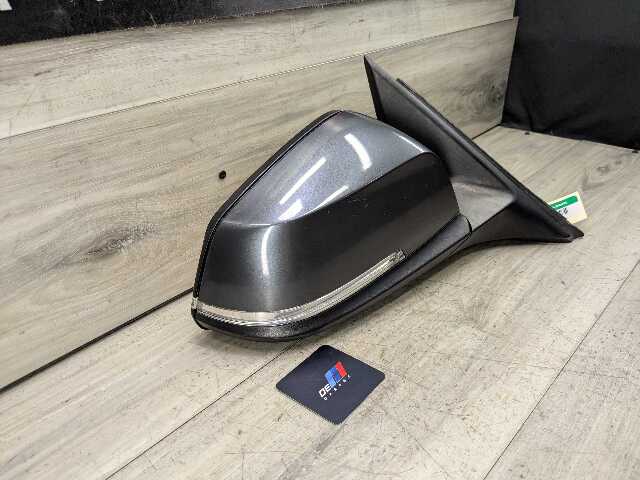 12-15 OEM BMW F30 F31 328 335 Left Driver Side Mirror Heated Auto Dip Gray B39